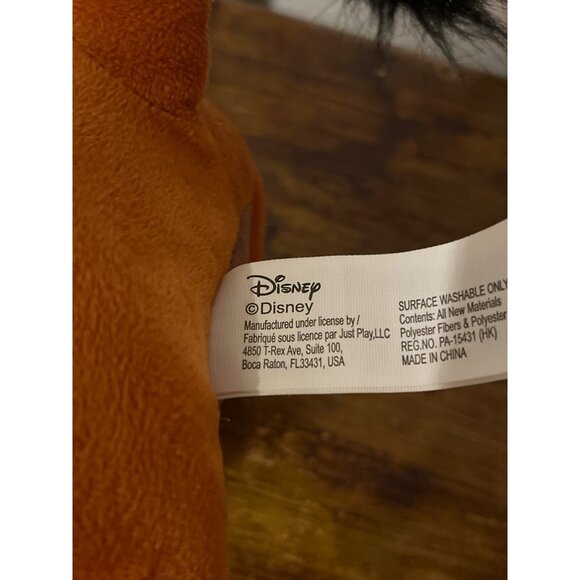 Disney Pumbaa Plush 13" Brown Black The Lion King Toy Soft Stuffed Animal - Picture 5 of 9